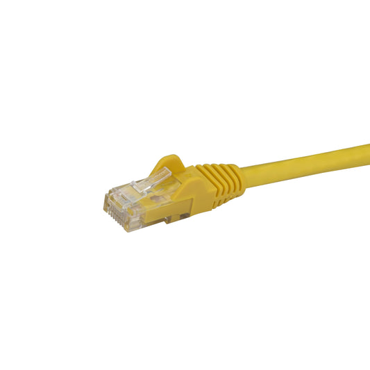 StarTech.com N6PATCH3YL Gigabit Snagless RJ45 UTP Cat6 Patch Cable, 3-Feet (Yellow)