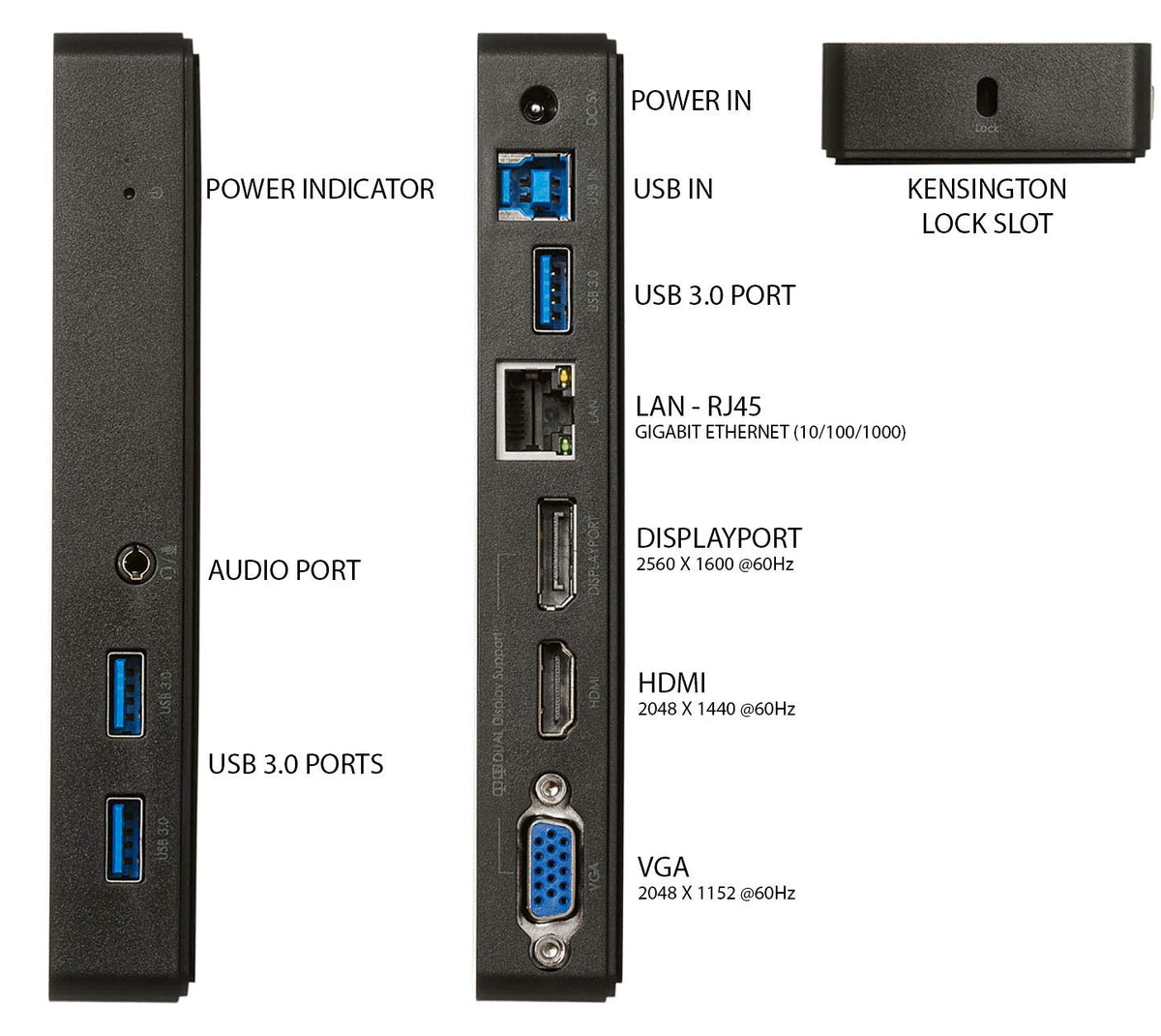 VisionTek VT1000 Universal Dual Display USB 3.0 Dock - 901147