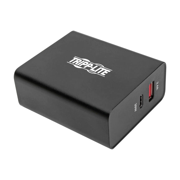 Dual-Port USB Wall Charger with Pd Charging - USB Type-C (39W) & USB Type-A (5V 2.4A/12W)