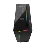 Fractal Design Vector Rs Blackout Dark - RGB - Mid Tower Computer Case - ATX - Optimized for High Airflow and Silent Computing - PSU Shroud - Modular Interior - Water-Cooling Ready - Tempered Glass