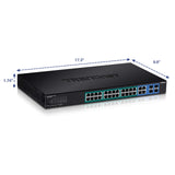 TRENDnet 16-Port Gigabit Web Smart Poe+Switch