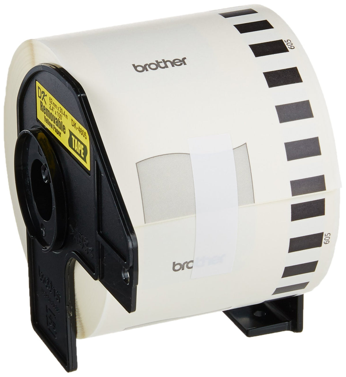 Brother DK4605 Continuous Length Removable Yellow Paper Tape