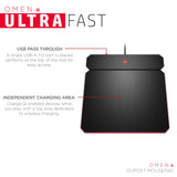 OMEN by HP Outpost Mousepad with Qi Wireless Charging