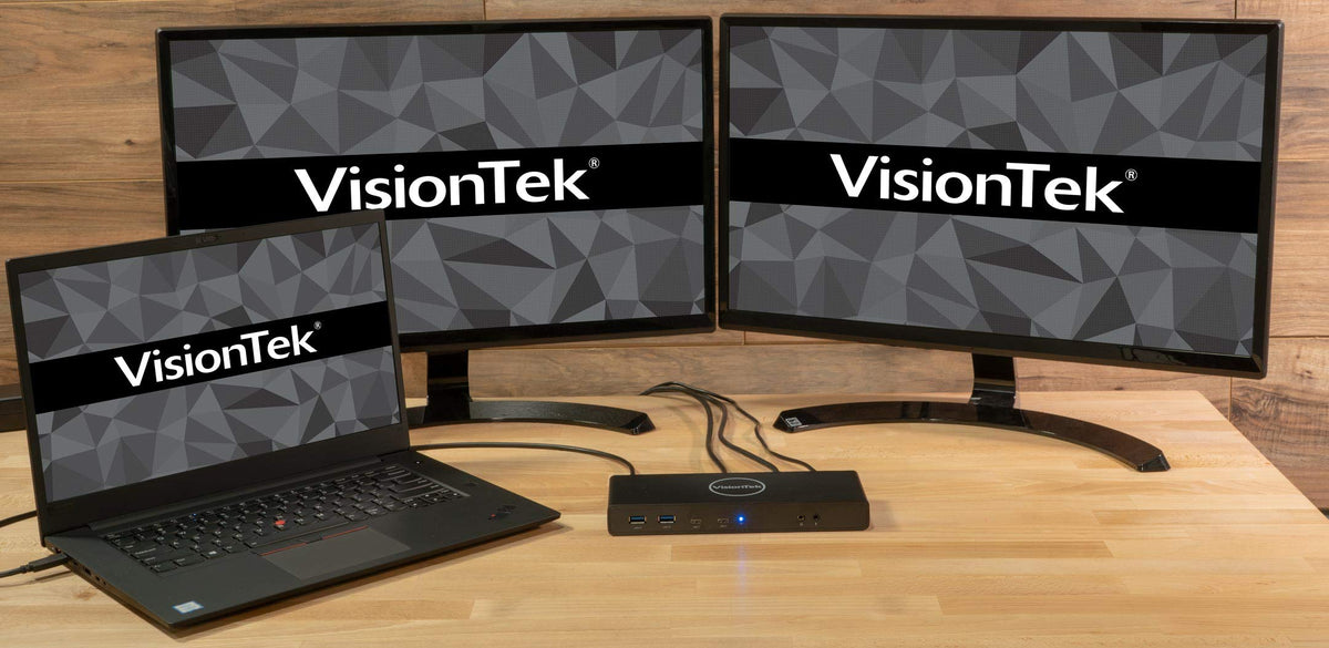 VT4500 Dual 4K with Power Delivery (901250) | Dual DP, Dual HDMI, Type C, USB 3.0 | Pd of Up to 60Watts, Dual 4K Displays (Resolutions Up to 4096 X 2160 at 60 Hz) | Audio-Out, MIC-in