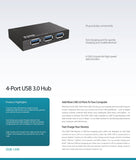 D-Link 4-Port SuperSpeed USB 3.0 Hub (DUB-1340)