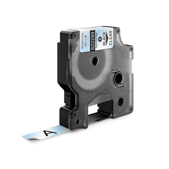 DYMO RhinoPRO Labeller Tape, Permanent Polyester Tape Cassette 1/2