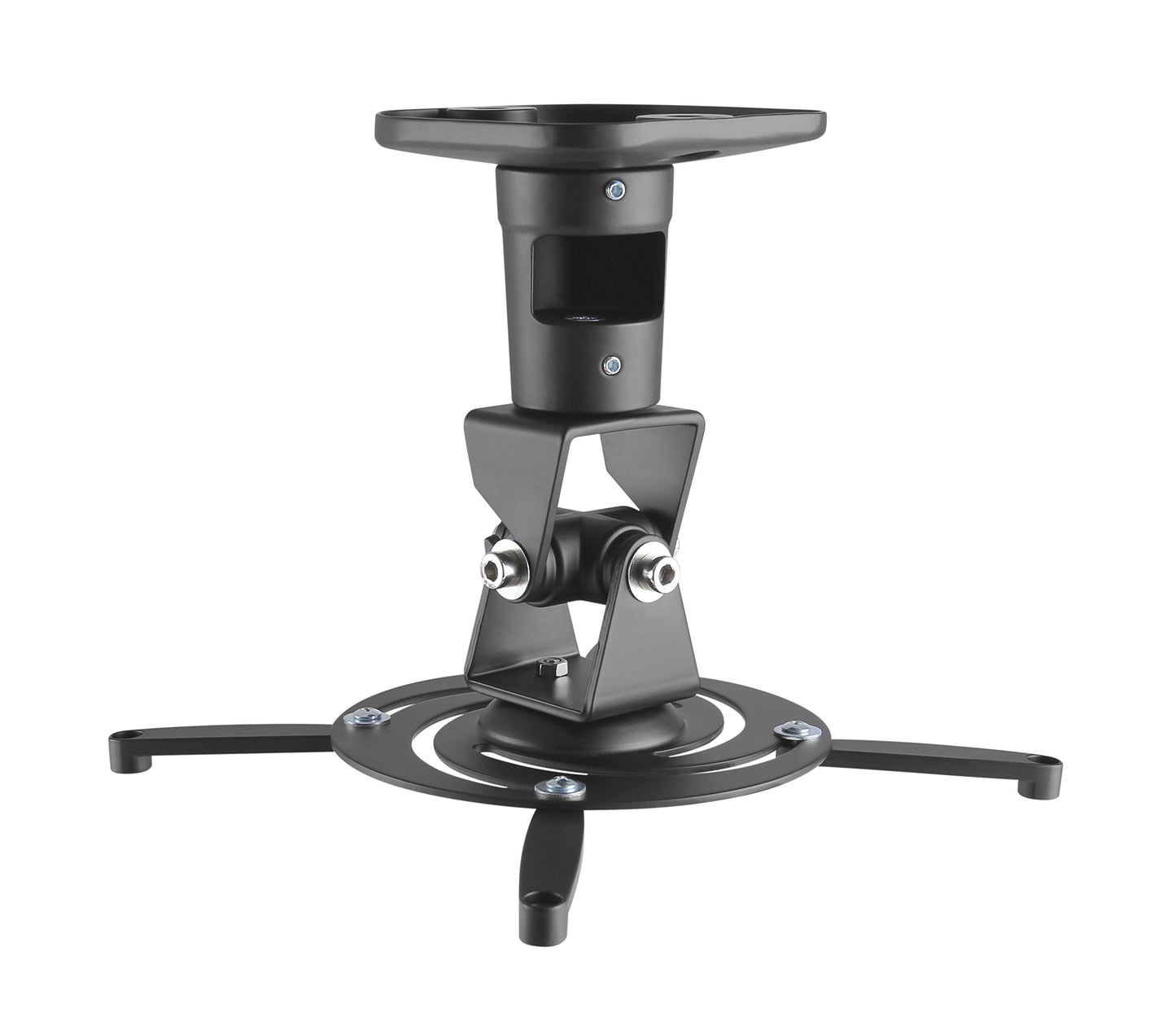 AMER Projector Mount - Universal Ceiling Bracket LCD DLP Tilt 360° Swivel 30lbs (Black)