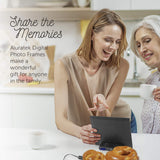 Aluratek - 8" Slim Digital Photo Frame with Auto Slideshow 1024 x 768 Hi-Res