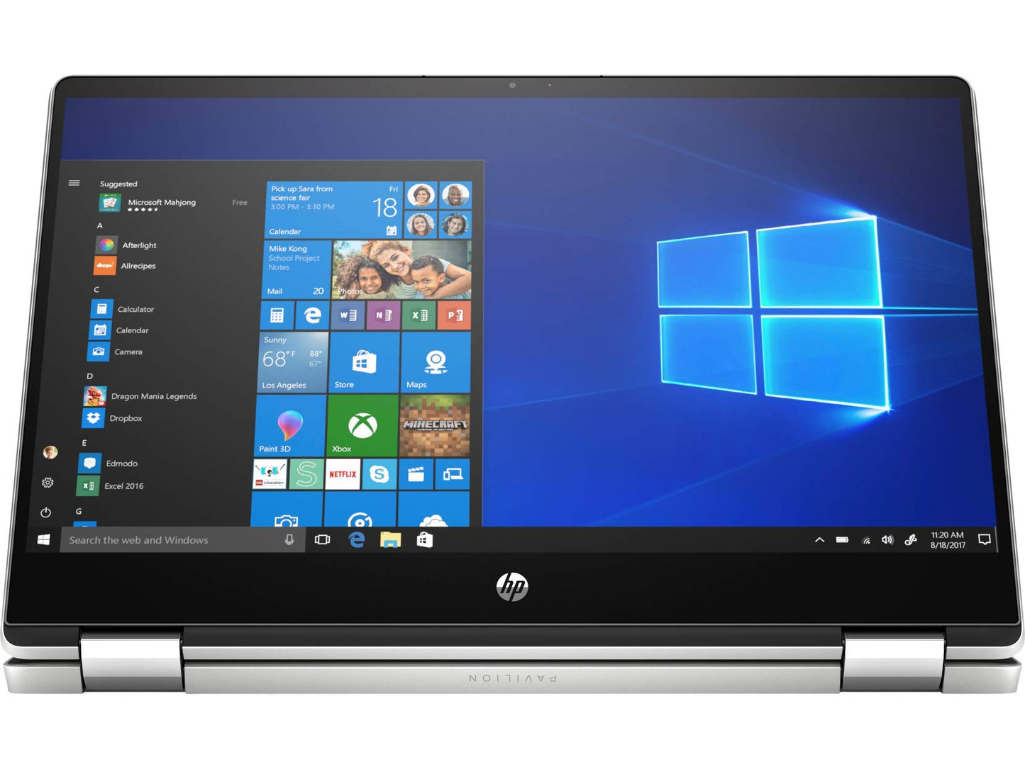 HP Pavilion 14" x360 Laptop (Intel Core i3-8145U, 8GB, 128GB SSD, Windows 10 S Mode) 14-dh0007ca