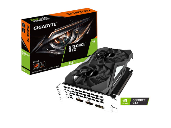 GIGABYTE GeForce GTX 1650 OC 4G Graphics Card, 2X Windforce Fans, 4GB 128-Bit GDDR5, Gv-N1650OC-4GD Video Card