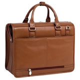 McKlein 15974 USA Gresham 15" Leather Litigator Laptop Briefcase Brown