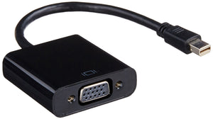 Black Mini Displayport to Vga Mini-Dp to Vga 1920x1200 Cable M/F