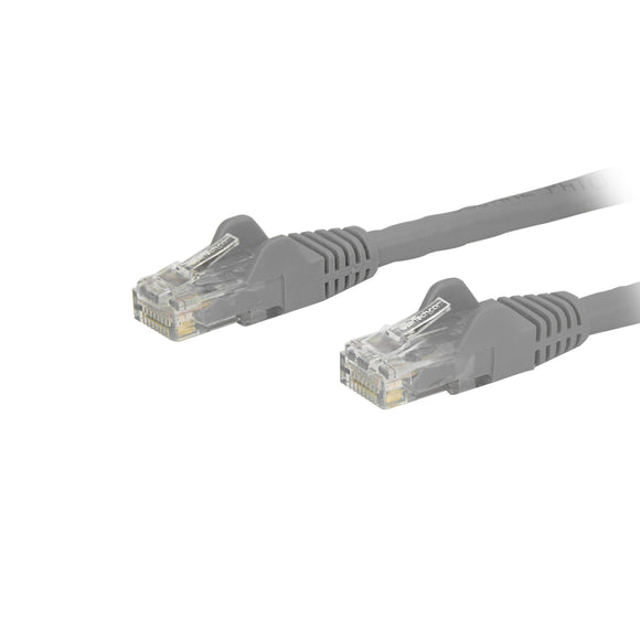 StarTech.com Cat6 Patch Cable - 6 in - Gray Ethernet Cable - Snagless RJ45 Cable - Ethernet Cord - Cat 6 Cable - 6in (N6PATCH6INGR)