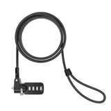 Maclocks 4-Dial Combination Laptop Lock with 6-Foot Cable, Black (CL37)