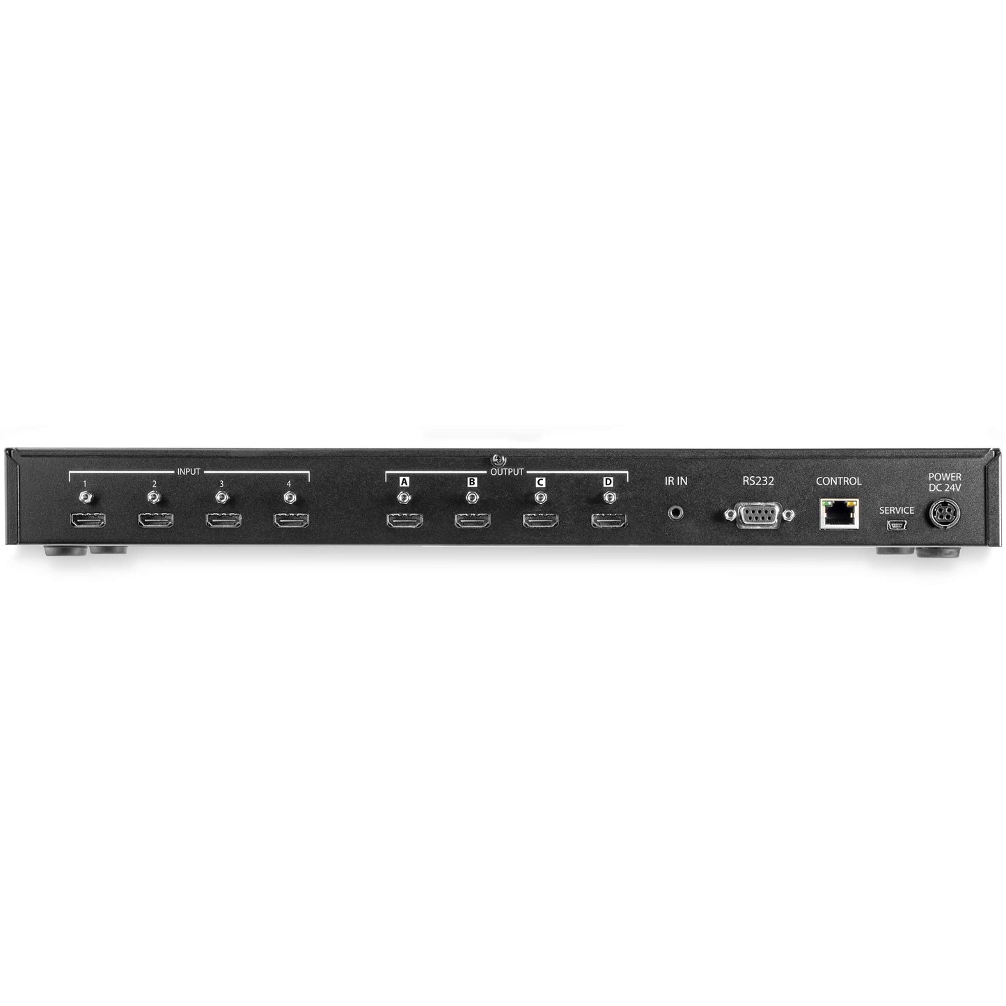 StarTech.com 4x4 HDMI Matrix Switch with Audio and Ethernet Control - 4K 60Hz - HDMI Switcher Box - Rack Mountable - with RS232 Control (VS424HD4K60)