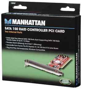 Manhattan 176767 SATA 150 RAID Controller PCI Card - 2pt