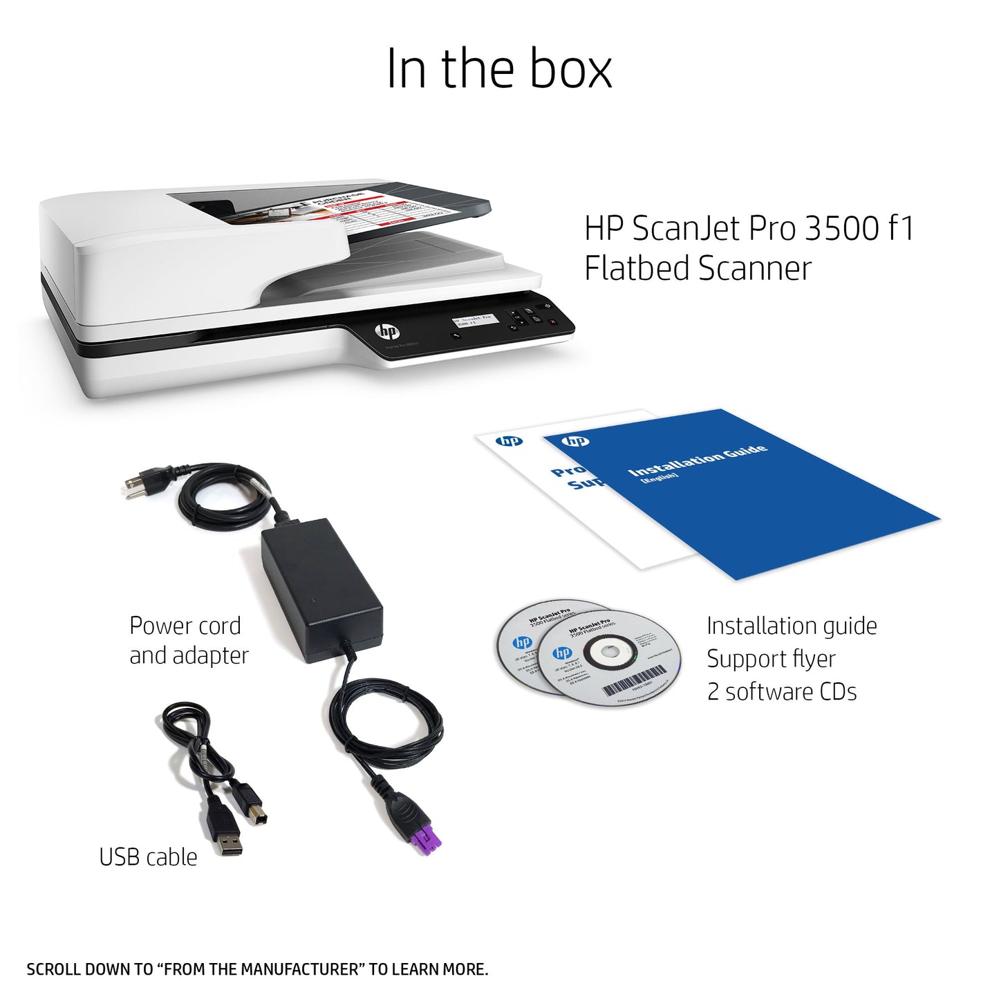HP Scanjet Pro 3500 f1 Flatbed Scanner