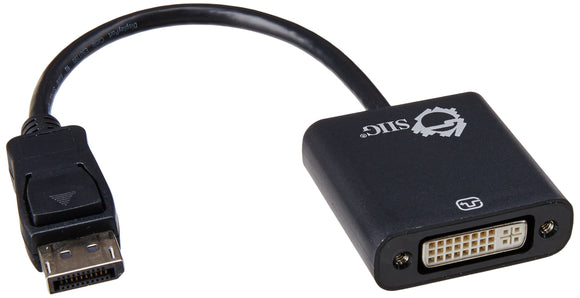 SIIG DisplayPort to DVI Adapter Converter (CB-DP0P11-S1)