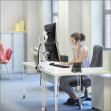 Ergotron 45-509-216 LX Dual Stacking Arm, Tall Pole