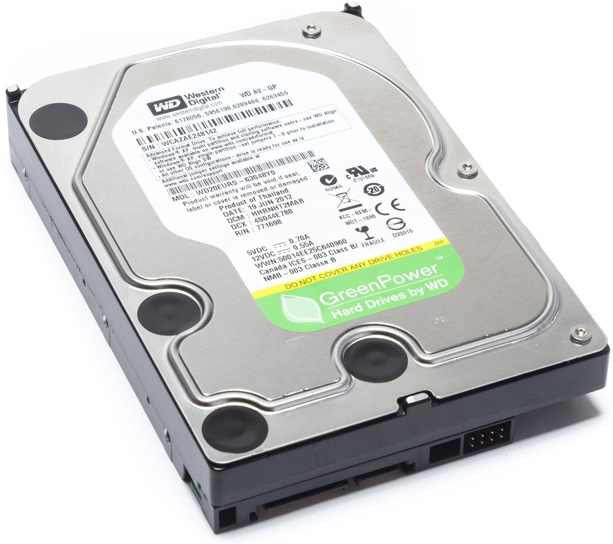 WD  3 TB WD AV-GP SATA III Intellipower 64 MB Cache Bulk/OEM AV Hard Drive WD30EURX