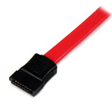 StarTech.com 18in SATA to Left Side Angle SATA Serial ATA Cable - Straight to Left Side Angled SATA Cable 18 Inch (SATA18LSA1)