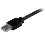 StarTech.com 15m / 50 ft Active USB 2.0 A to B Cable - Long 15 m USB Cable - 50 ft USB Printer Cable - 1x USB A (M), 1x USB B (M) - Black (USB2HAB50AC)