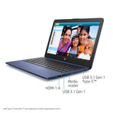 HP Stream 11-Inch Laptop, Intel X5-E8000 Processor, 4 GB RAM, 32 GB eMMC, Windows 10 Home in S Mode with Office 365 Personal and 1 TB Onedrive Storage for One Year (11-ak1010nr, Royal Blue)
