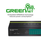 TRENDnet 8-Port Gigabit PoE+ Switch, TPE-TG80G, 8 x Gigabit PoE+ Ports, 123 W PoE Power Budget, 16 Gbps Switching Capacity, Desktop Switch, Ethernet Network Switch, Metal, Lifetime Protection