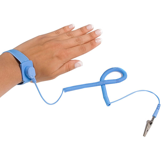 STARTECH SWS100 ESD Anti Static Wrist Strap Band with Grounding Wire, Blue