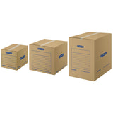 Bankers Box SmoothMove Basic Moving Boxes, Medium, 18 x 18 x 16 Inches, 10 Pack (7713902)