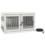 Tripp Lite 16-Port AC Charging Storage Station Cabinet for Chromebook and Laptop, 17-Inch Depth, Wall Mount and Cart Option, White (CSC16ACW)