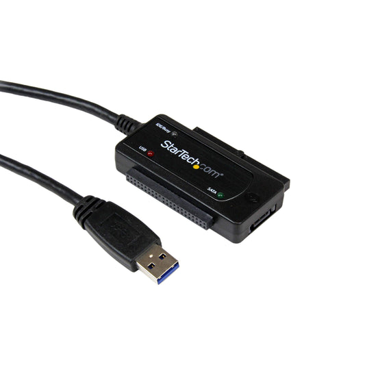 StarTech.com USB 3.0 to SATA IDE Adapter - 2.5in / 3.5in - External Hard Drive to USB Converter - Hard Drive Transfer Cable (USB3SSATAIDE)