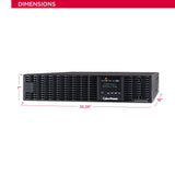 CyberPower OL3000RTXL2UN Smart App Online UPS System, 3000VA/2700W, 7 Outlets, 2U Rack/Tower + Pre-Installed SNMP Card