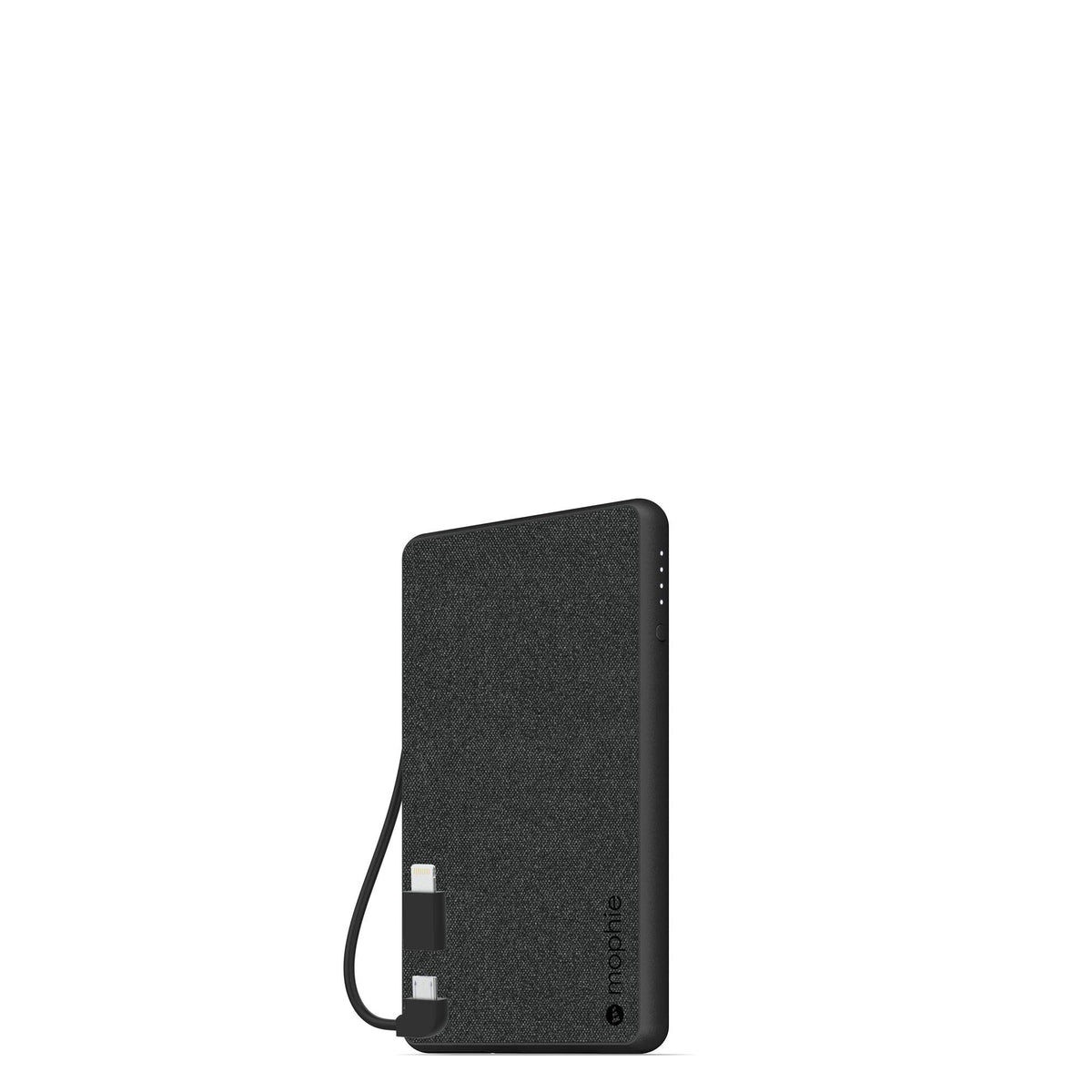 mophie powerstation Plus Mini (4,000mAh) - Qi Wireless Charging with Built in Micro USB and Lighning Cables - Black