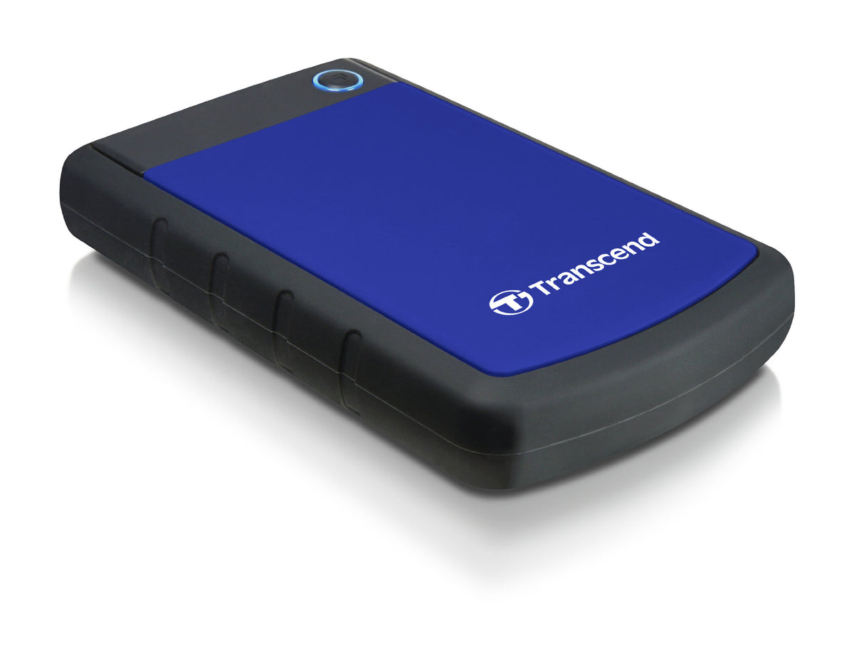 TRANSCEND TS1TSJ25H3B Military Drop Tested 1 TB USB 3.0 H3 External Hard Drive, Blue