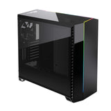 Fractal Design Vector Rs Blackout Dark - RGB - Mid Tower Computer Case - ATX - Optimized for High Airflow and Silent Computing - PSU Shroud - Modular Interior - Water-Cooling Ready - Tempered Glass