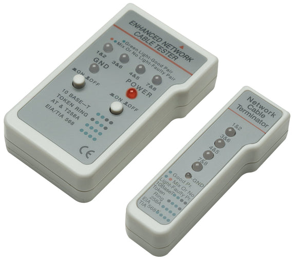 Manhattan Multifunction Cable Tester RJ-45/RJ-11 (351898)