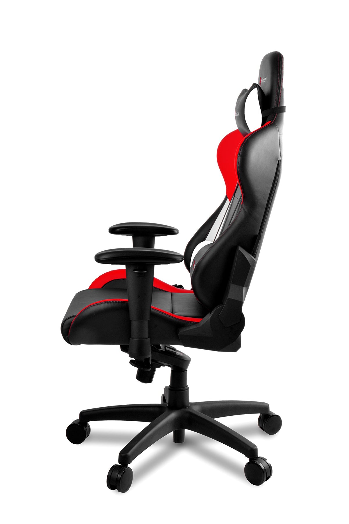 AROZZI Verona Pro V2 Premium Racing Style Gaming Chair with High Backrest, Recliner, Swivel, Tilt, Rocker and Seat Height Adjustment, Lumbar and Headrest Pillows Included, Red