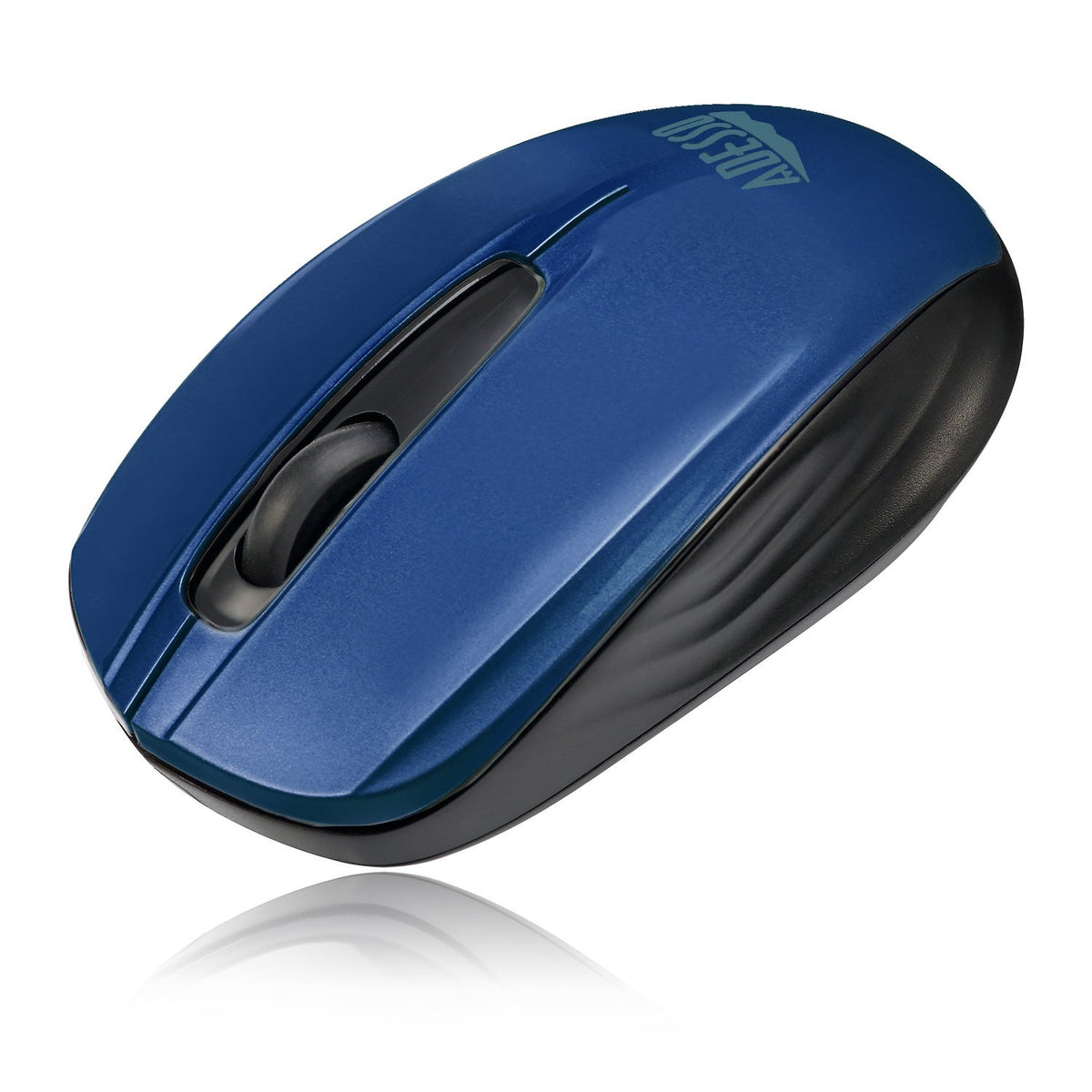 Adesso Ergonomic iMouse S50 - Wireless Optical Mouse (Blue)