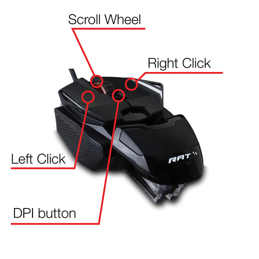 Mad Catz The Authentic R.A.T. 1-Plus Optical Gaming Mouse