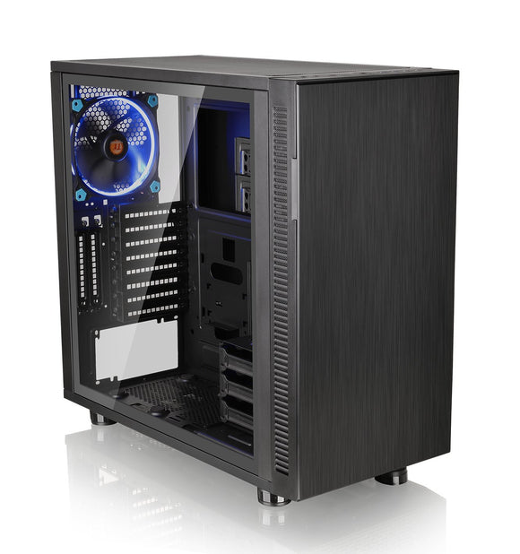 Thermaltake Suppressor F31 Tempered Glass Edition SPCC ATX Mid Tower Tt LCS Certified Ultra Quiet Gaming Silent Computer Chassis CA-1E3-00M1WN-03
