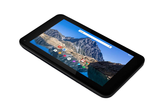 Ematic 7-Inch Android 7.1 (Nougat), Quad-Core 16GB Tablet with Folio Case and Headphones, Black