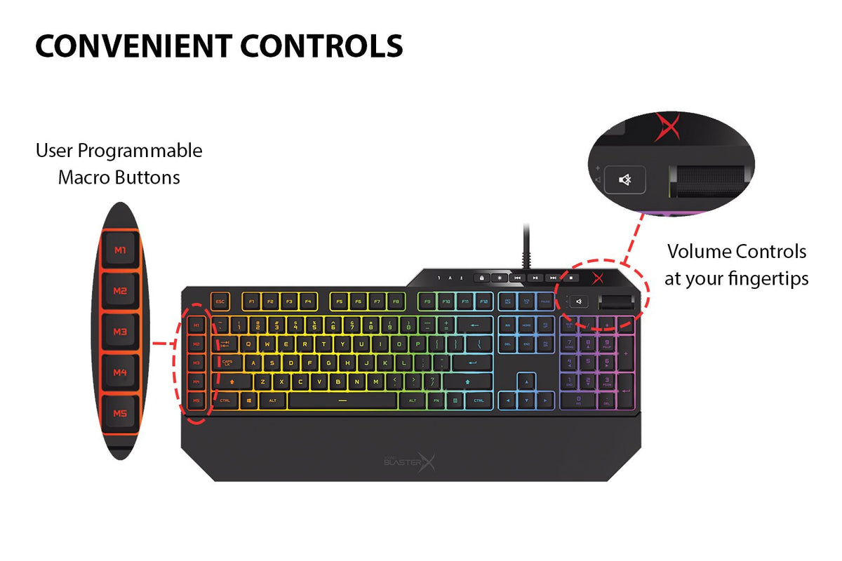 Sound BlasterX Vanguard K08 SE Gaming Keyboard (Black)