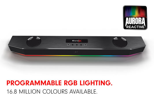 Sound BlasterX Katana Multi-Channel Surround Gaming and Entertainment Soundbar - Hardware Processing, Dolby Digital, and Bluetooth Enabled