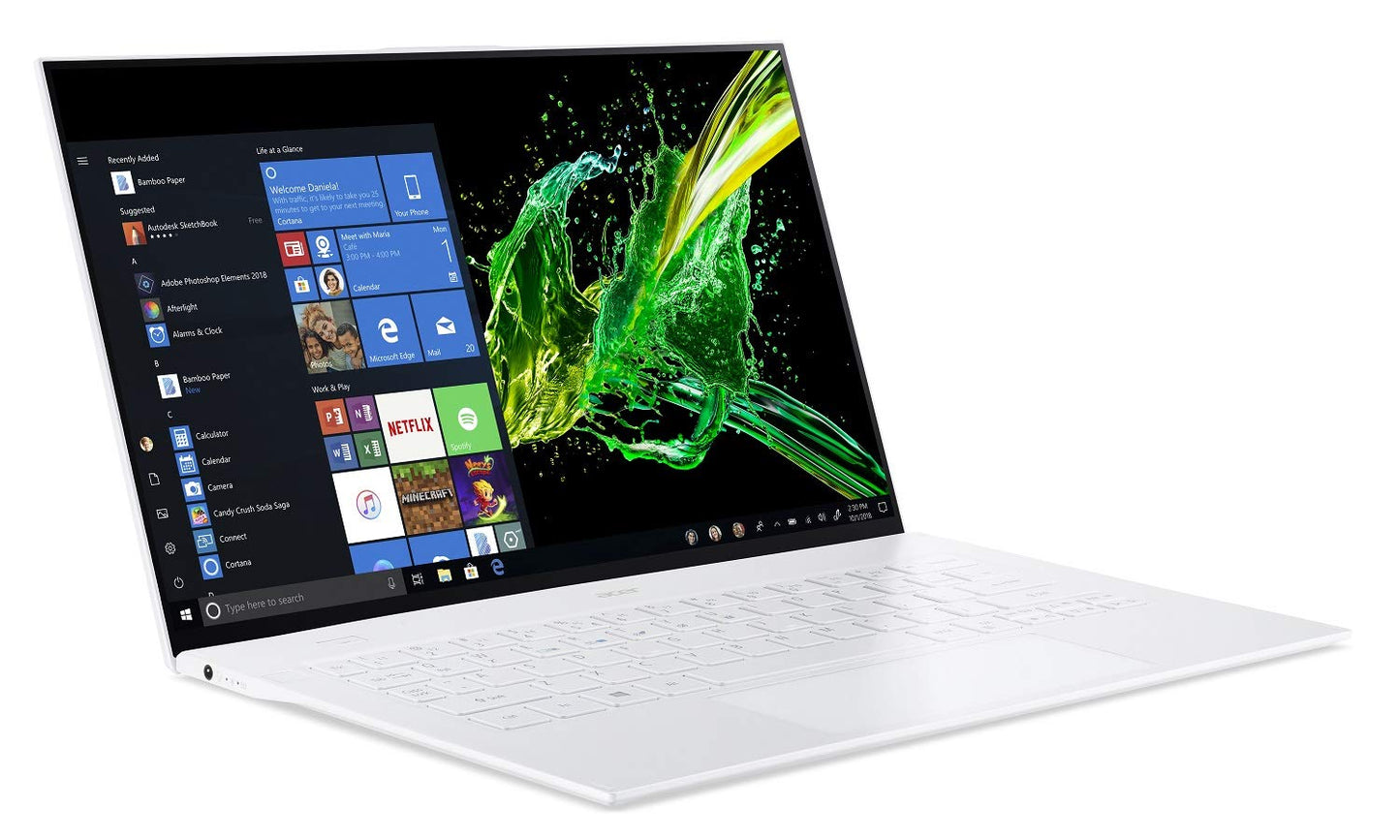 Acer Swift 7 Thin & Lightweight Laptop 14" FHD IPS Touch Display in a Thin .10" Bezel, 8th Gen Intel Core i7-8500Y, 16GB LPDDR3, 512GB PCIe NVMe SSD, Back-lit Keyboard, Windows 10 - SF714-52T-73CQ