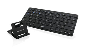 IOGEAR Slim Multi-Device Bluetooth Keyboard with Adjustable Stand for Smartphones and Tablets