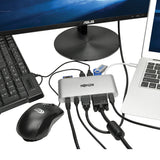 Tripp Lite USB 3.1 Gen 1 USB-C Docking Station w/ USB-A, HDMI, VGA, mDP, Gigabit Ethernet, Mem Card, 3.5mm & USB-C PD Charging, USB C, USB Type C, USB Type-C (U442-DOCK1)