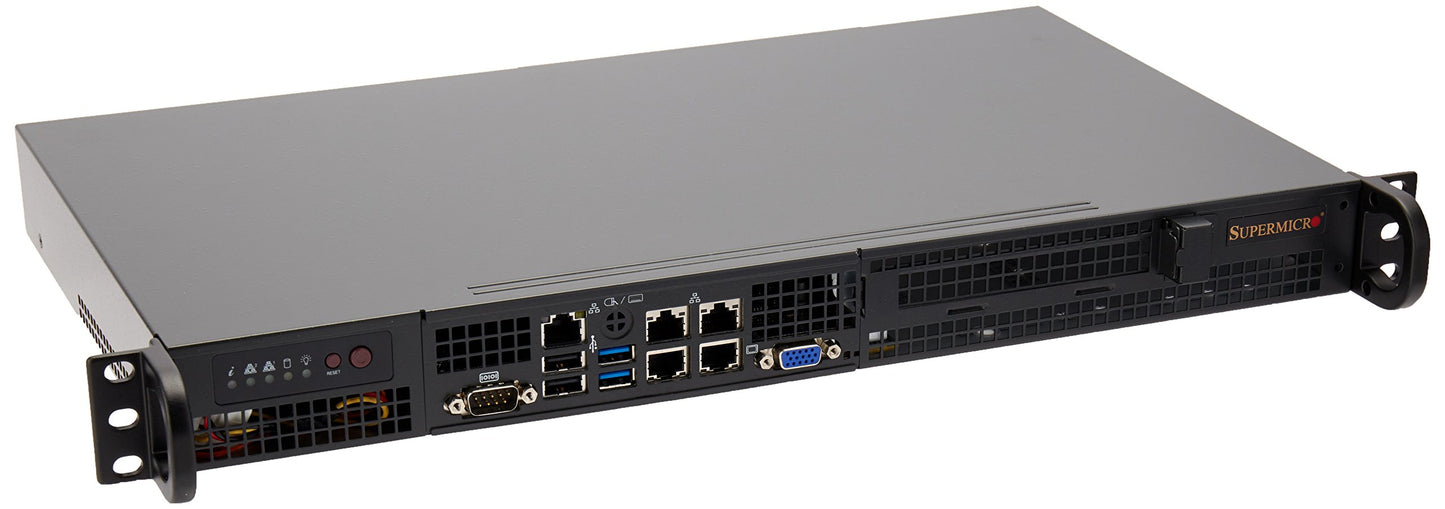 Supermicro System 1U Atom C2758 2 x 3.5-Inch SATA PCIE DDR3 200W Retail Cases SYS-5018A-FTN4