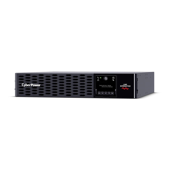 CyberPower PR3000RTXL2UHVAN Smart App Sinewave UPS System, 3000VA/3000W, 6 Outlets, 2U Rack/Tower, Rmcard205 Pre-Installed