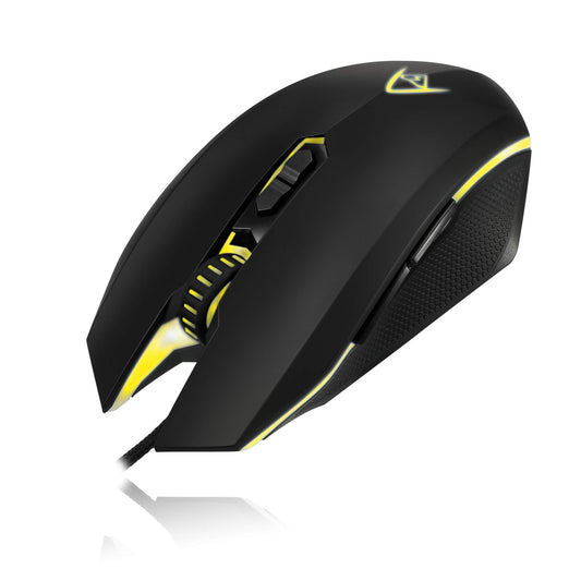 Adesso iMouse X2 Multi Color 7 Button Optical Ergonomic Gaming Mouse with 6 Foot USB Cable Wire and 7 Levels DPI Switch